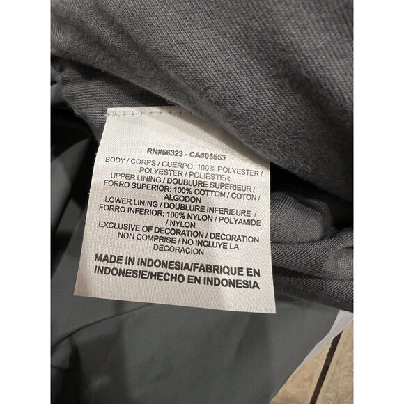 Y2K Nike Pants Mens L Grey Lined Windbreaker Baggy Track Drawstring 400300 NEW - Picture 8 of 9